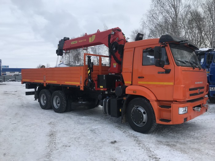 Автомобиль бортовой камаз 65115  с КМУ PALFINGER INMAN IT 180, 6х4