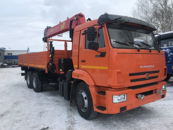 Автомобиль бортовой камаз 65115  с КМУ PALFINGER INMAN IT 180, 6х4