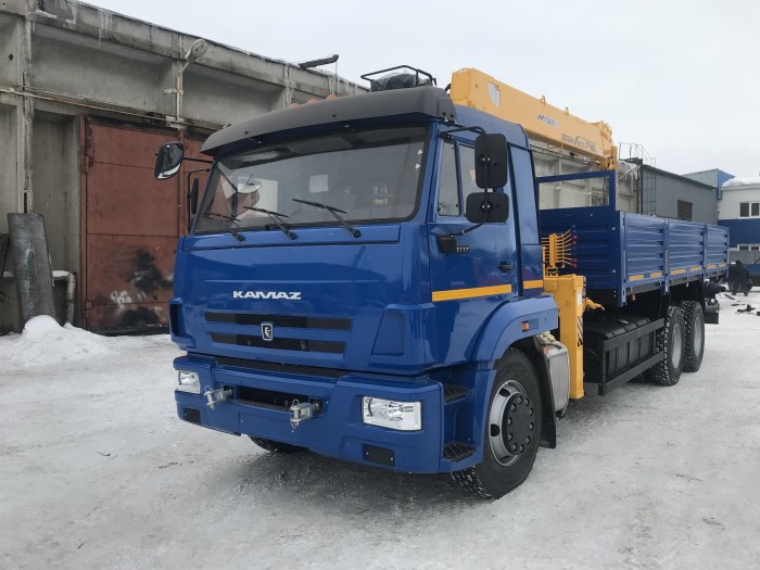 Автомобиль бортовой КАМАЗ 65117  с КМУ  SOOSAN 746, 6х4