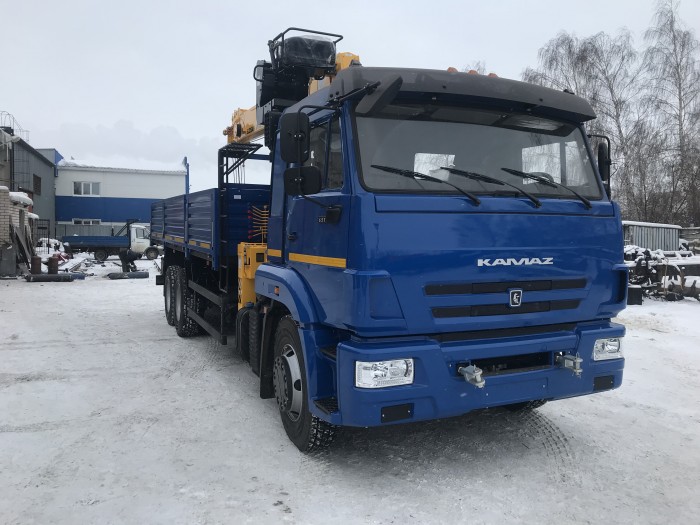 Автомобиль бортовой КАМАЗ 65117  с КМУ  SOOSAN 746, 6х4