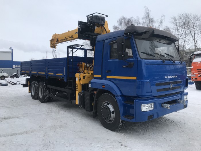 Автомобиль бортовой КАМАЗ 65117  с КМУ  SOOSAN 746, 6х4