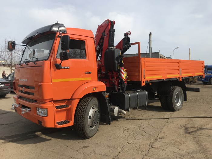 Автомобиль бортовой с КМУ Fassi 110 на шасси КамАЗ 43253 (4х2), Евро 5