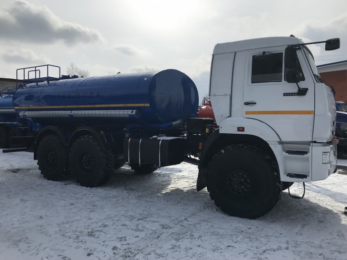 Автоцистерна КамАЗ 43118 АЦВ-10 для технической воды, колесная формула 6х6