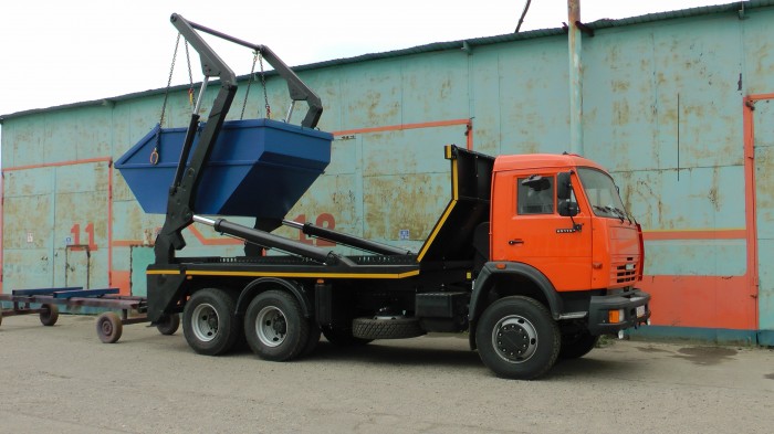 КамАЗ 65115 Автомобиль-бункеровоз (лифтдампер) ЛДС10-СХФ  (6х4)