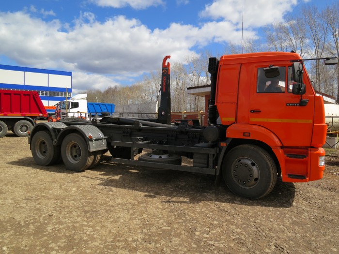 Крюковой погрузчик Автомобиль-мультилифт КамАЗ 65115, 6х4
