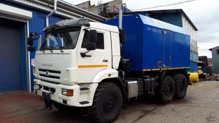 ППУ-1600/100   на шасси КамАЗ 43118 колесная формула 6х6