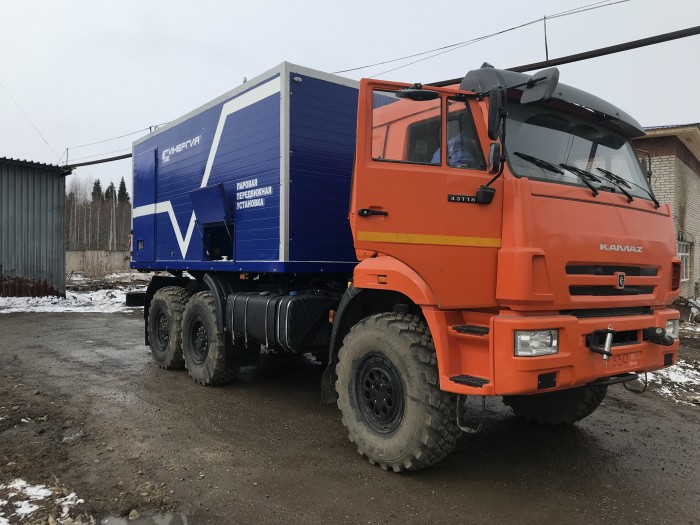 СИН 53 ППУА-1600/100   на шасси КамАЗ 43118  колесная формула 6х6