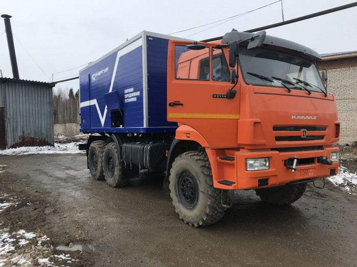 СИН 53 ППУА-1600/100   на шасси КамАЗ 43118  колесная формула 6х6