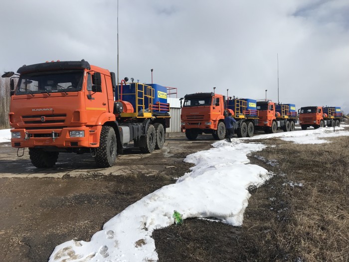 Цементировочный агрегат СИН-35   на шасси КамАЗ 43118,колесная формула 6х6