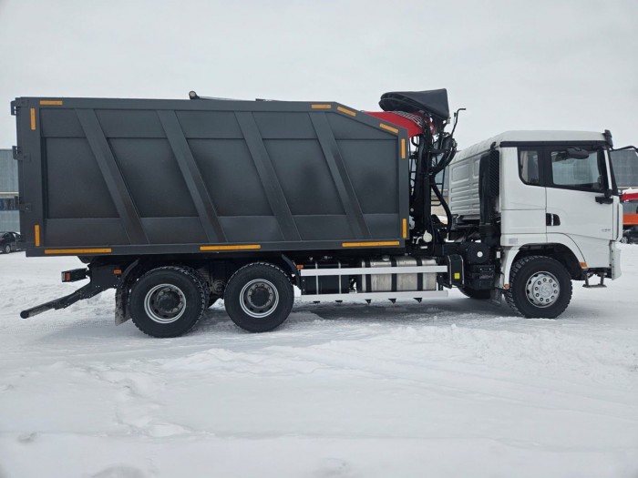 Ломовоз-самосвал SHACMAN X3000 с КМУ Велмаш ВМ 10