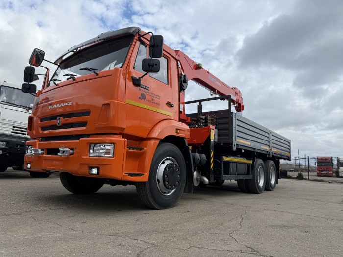 Автомобиль бортовой КАМАЗ-65115 с КМУ  KANGLIM KS 1256, 6х4