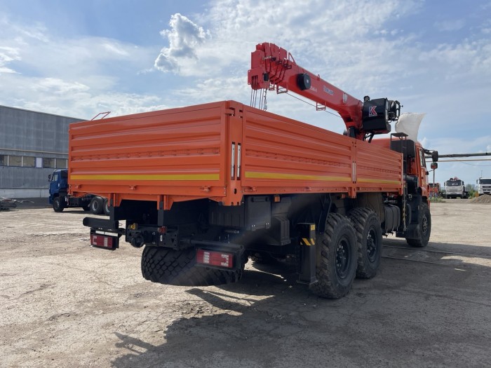 Автомобиль  бортовой КАМАЗ 43118 (6х6) с КМУ Kanglim KS 1256