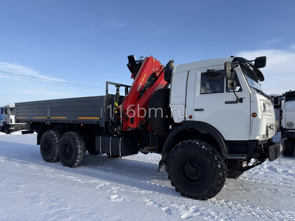 Бортовой КАМАЗ 43118 (6х6) ЕВРО 2 с КМУ ИНМАН ИМ-180