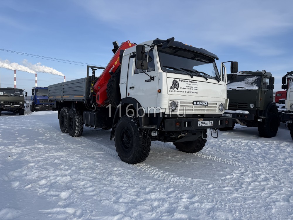 Бортовой КАМАЗ 43118 (6х6) ЕВРО 2 с КМУ ИНМАН ИМ-180