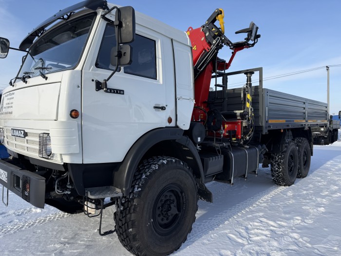 Бортовой КАМАЗ 43118 (6х6) ЕВРО 2 с КМУ ИНМАН ИМ-180